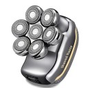 Máquina de Barbeamento Elétrica Masculina Máquina de Barbeamento a Bateria com Cabeçotes Aparador de Barba à Prova de Água com Ecrã LED 1