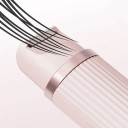 Máquina de barbear eléctrica com cabeça dupla removível carregamento USB-C design à prova de água rosa roxo pastel máquina de barbear para axilas 4