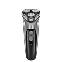 Máquina de barbear elétrica rotativa para homens com três cabeçotes Máquina de barbear recarregável para barbas com lâminas duplas Máquina de barbear 1