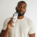 Máquina de cortar cabelo e barba para homens Recarregável Duração 180 minutos Ecrã LED Cabeça de corte em aço inoxidável Branca Conjunto de corte 5