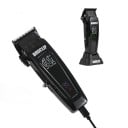 Máquina de cortar cabelo profissional com base de carregamento lâmina DLC 5 comprimentos de corte 0,5 a 2,5 mm Bateria 2000 mAh ecrã LED 6