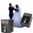 Máquina de faíscas frias fonte fria 750 W controlo DMX e comando sem fios 18,4 x 18,4 x 25 cm Preto Para casamentos palco e festas 2