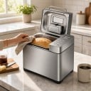 Máquina de fazer pão automática BioloMix 19 programas Dosificador de fruta e frutos secos 1 kg 650 W Aço inoxidável Prata Para pão integral 5