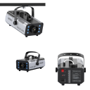 Máquina de Fumaça 1200 W com 6 Luzes LED RGB e Controlo Remoto, Tanque de 1 L, Liga de Alumínio, Prateado, Para Discotecas e Shows ao Ar Livre 2