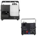 Máquina de Fumaça à Base de Água 500 W Controlo Remoto e DMX Reservatório 1,5 l e Iluminação LED Preta Para festas, casamentos e espetáculos de DJ efeito de palco 2