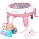 Máquina de tejer de aguja con 40 agujas Máquina de tejer manual circular Molinillo para tejer 36 x 22 cm 1