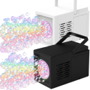 Máquina eléctrica automática de bolhas portátil para crianças, brinquedo de exterior para festas de aniversário e festas de jardim, diversão 4