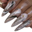 Marble and Watercolour Effect Soaking Gel for Nails 15 ml Transparent Base LED UV Decoration Home Manicure 7