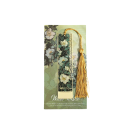 Marcă metalică de carte Vincent van Gogh Trandafiri albi 14 × 7 cm accesoriu artistic decorativ 1
