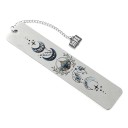 Marcador de livro metálico com corrente e pendente decorativo Marcador elegante com um delicado motivo para amantes da leitura 1