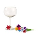 Marcadores de vidrio con forma de flor, 6 uds. 2