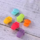 Marcatori per bicchieri a forma di labbra 6 pz 5