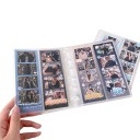 Marco de fotos transparente con anillas 166 x 137 mm Para 40 fotos 10 hojas y 20 páginas 2 bolsillos por página Para fotografías y fotopasaportes 2