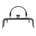 Marco para bolso 20 cm Marco metálico con asa Soporte para bolso Marco de cierre para la fabricación de bolsos Componente para coser y hacer 5