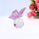 Mariposa de cristal decorativa 4