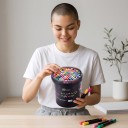 Markere de desen cu vârf moale set 80 buc Markere acrilice cu acoperire puternică Cutie închisă și mânere Pentru școală și creație acasă 6