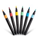Markers with Soft Tip Set of 120 Acrylic Markers with Strong Coverage Plastic Box and Handle for Art Education and Crafting at Home 2