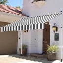 Markýza s teleskopickým ručním mechanismem rozměr 4 x 1,2 m s hliníkovým rámem odolným proti korozi a UV odolnou tkaninou na terasu 5