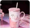 Marmorerad mugg med stjärnteckenmotiv 12