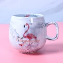 Marmoreret krus med flamingo 3
