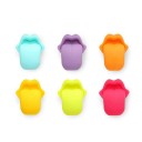 Marque sur verre langue tirée 6 pcs 2