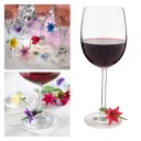 Marqueurs de verre en forme de fleurs 6 pcs 6