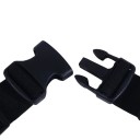 Marsupio da corsa nero 33 x 12 cm Unisex borsa impermeabile per corsa Marsupio leggero da indossare in vita Tasca traspirante per cellulare e chiavi Cintura con zip 7