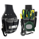 Marsupio per attrezzi 9 in 1 per elettricisti Supporto per attrezzi con 9 tasche Custodia resistente in nylon 600D Fissaggio alla vita Organizzatore 2