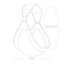 Marsupiu de siguranță pentru bebeluși și copii mici, montat lateral peste umăr; Ham ergonomic pentru transportul copiilor; Bumbac și poliester; Transport confortabil al copilului. 3