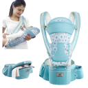 Marsupiu ergonomic pentru bebeluși Combinație multifuncțională cu scaun și spațiu de depozitare Bretele reglabile Confortabil de purtat 1