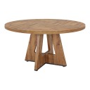 Masă de dining rotundă pentru 4 persoane Montare ușoară Diametru 120 cm Înălțime 75 cm Blat din MDF Picior în cruce Pentru bucătărie 1