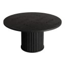 Masă rotundă pentru 4–6 persoane Diametru 122,4 cm Înălțime 74,9 cm Blat MDF și bază metalică cu striații Capacitate 136 kg Pentru dining 8