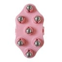 Masážna pomôcka so 7 oceľovými guľôčkami s otáčaním 360° Masážna doska do dlane 16 x 8 cm 1