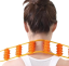 Masážny pás s valčekmi na chrbát a krk Manuálny masážny nástroj na regeneráciu svalov Pomôcka na uvoľnenie napätých svalov s rotačnými valčekmi 96 cm 2