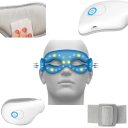 Masażowa maska na oczy z muzyką Bluetooth, kompresyjnymi poduszkami powietrznymi, składana 180°, bateria 1000 mAh, USB-C, przenośna 3