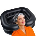 Mască de spălare portabilă gonflabilă 52 x 58 x 19 cm pentru spălarea părului la pat cu furtun și perie Mască de spălare ușoară pentru păr 2