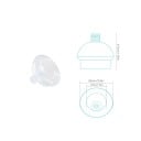 Masca din silicon pentru câini și pisici, protectoare, 65 mm diametru exterior, 39 mm diametru interior, transparentă, utilizare veterinară 2