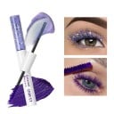 Mascara colorată strălucitoare cu efect de lungire și două periuțe, 10 g, pigment colorat și sclipici pentru un machiaj creativ expresiv 5