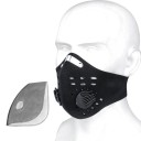 Máscara de ciclismo para o rosto contra o pó Com válvulas e aberturas de ventilação Para bicicleta e moto Para caminhadas e esqui Tamanho 1