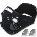 Máscara de ciclismo para o rosto contra o pó Com válvulas e aberturas de ventilação Para bicicleta e moto Para caminhadas e esqui Tamanho 4