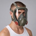 Máscara de gás facial 6800 Visor antiembaciamento Vedação em silicone Verde Oliva Para pintura, pulverização e operações químicas 2