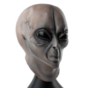 Máscara de látex alienígena, máscara de OVNI para Halloween, máscara de carnaval, cosplay alienígena 2