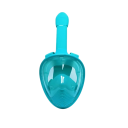 Máscara de mergulho facial completa para crianças XS 11 x 12 cm Dimensões externas 14,5 x 17 cm Protetores auriculares Máscara de natação para crianças Snorkeling 1