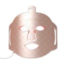Máscara de silicone infravermelha com luz vermelha 4 terapias LED à prova de água IPX7 Rejuvenescimento da pele Controlo LCD Temporizador Bateria 1