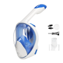 Máscara de snorkel de cara completa L/XL con soporte para cámara de acción, válvula de aire, tapones para los oídos y snorkel de 25,8 cm 2
