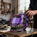 Maschera da saldatore auto-scura con 4 sensori Tempo di commutazione 1/25000 s True Color Materiale PP Per saldatura TIG MIG e ARC e molatura 5