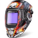 Maschera da saldatura auto-scura con 4 sensori Tempo di commutazione 1/25000 s True Color Materiale PP Per saldatura TIG MIG e ARC e molatura 1