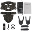 Maschera in Silicone Infrarossa con Luce Rossa e Lampada per Collo 8 Colori Terapia LED Ringiovanimento della Pelle IPX7 Impermeabile Controllo LCD Timer Batteria Ricaricabile 5