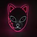 Maschera luminosa di Halloween gatto 5