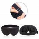 Maschera per gli occhi da notte Maschera da notte rinforzata a forma 3D Maschera ergonomica per bloccare la luce con schiuma memory 2